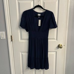 Francesca’s Navy dress